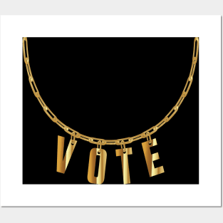 vote necklace Posters and Art